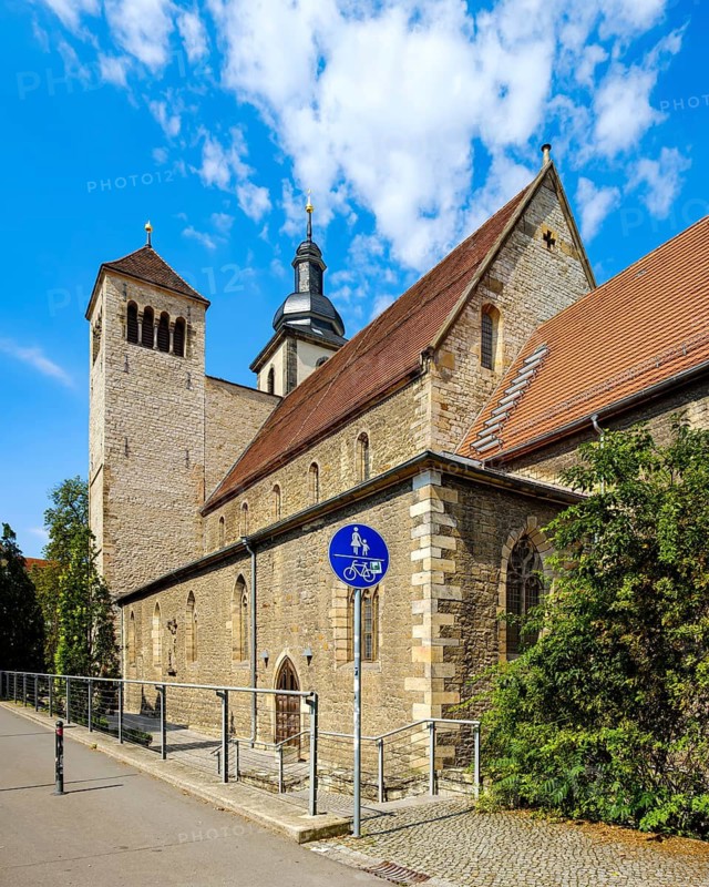 The Reglerkirche, also known as St Augustine's Church, in the historic old town of Erfurt, Thuringia, Germany