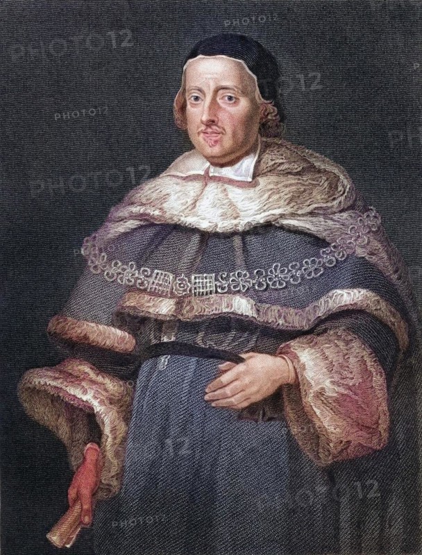 Sir Matthew Hale, 1609-1676, Lord Chief Justice of England One of the greatest scholars in the history of English common law. From the book Lodges British Portraits, published in 1823, Historical, digitally restored reproduction from a 19th century original, Record date not stated