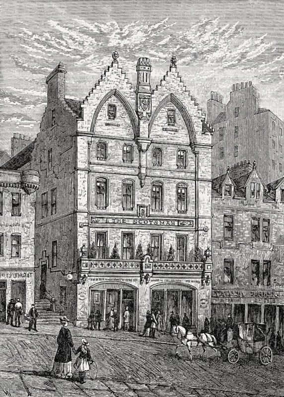The Scotsman Office, Edinburgh, Scotland, 19th century