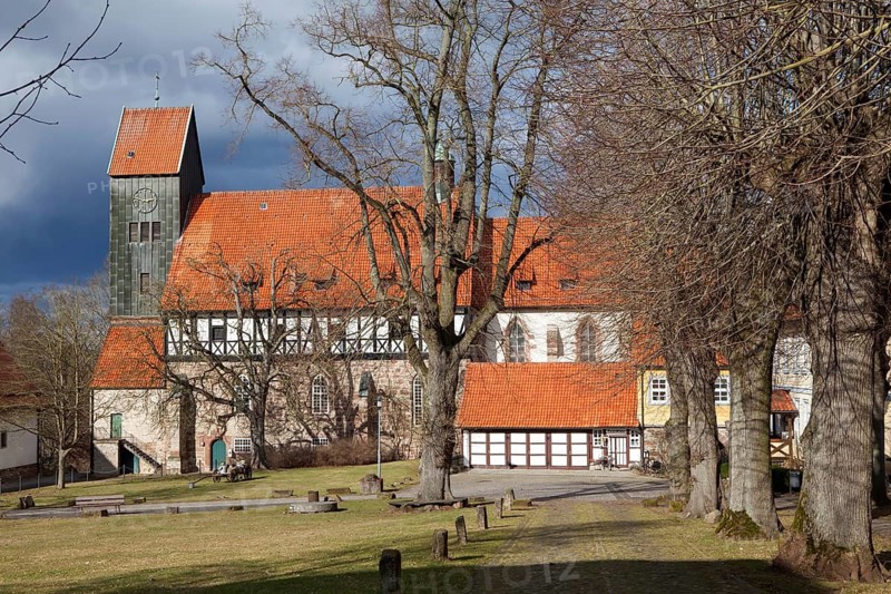 Katlenburg castle, St. Johannes church, Katlenburg-Lindau, district of Northeim, Lower Saxony, Germany