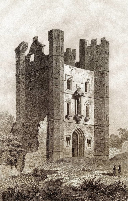 Middleton Towers, ein im 15. Jahrhundert erbautes Torhaus, Middleton, Norfolk, England, UK
