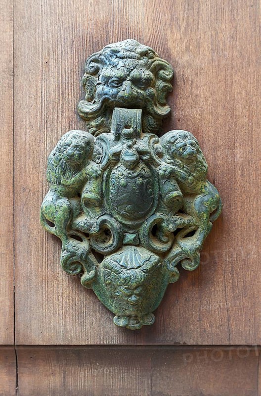 Old door knocker, Venice, Veneto, Italy