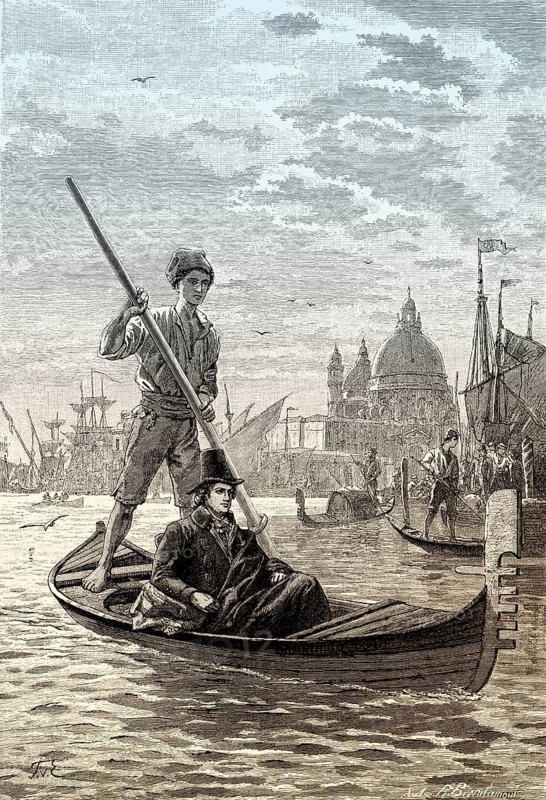 Scene from the Venetian epigrams, Venice, 1790, by Johann Wolfgang von Goethe
