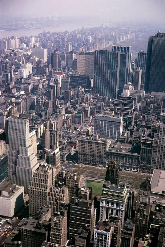 Wolkenkratzer im Stadtzentrum, Manhattan, New York, USA, 1965
