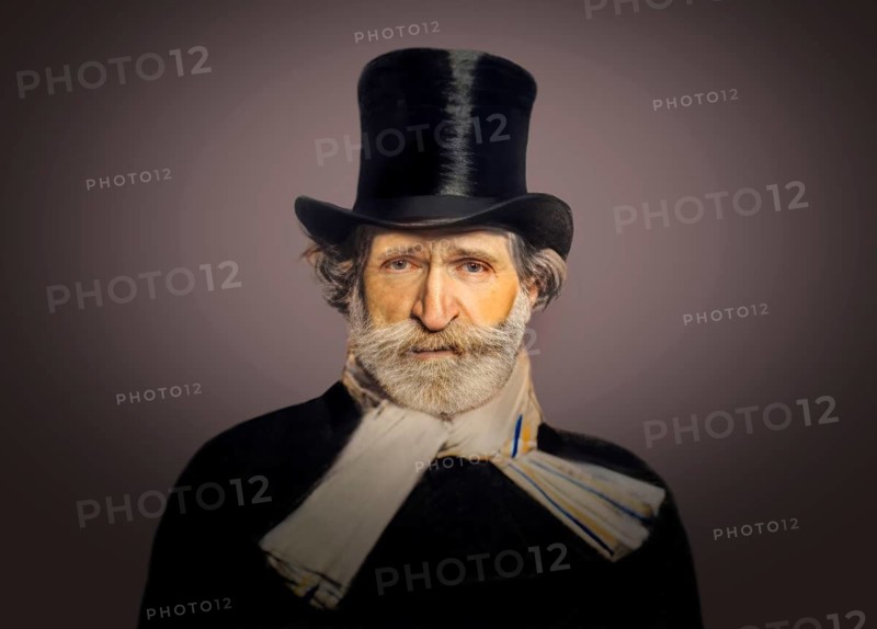 Giuseppe Fortunino Francesco Verdi, 1813 – 1901, Italian composer, digitally edited after a painting of Giovanni Boldini