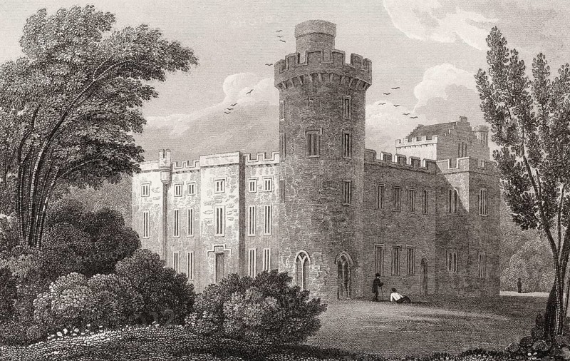 Castle Forbes near Alford in Aberdeenshire, 19th century, from Modern Athens by Th. H. Shepherd