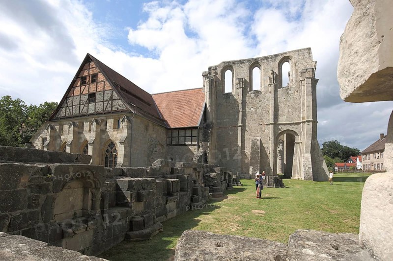 UNESCO Gothic Walkenried Abbey, church ruins, Harz Mountains, Lower Saxony, Germany