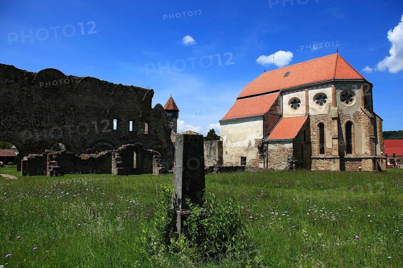 Former Cistercian monastery Carta, Kerz, founded in the 12th century by Cistercian monks and is one of the oldest religious monuments in the region, Sibiu County, Transylvania, Romania