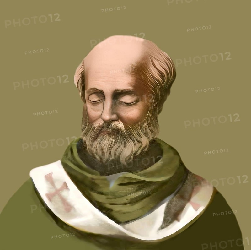 Pope Agatho, Saint Agathon or Agatone, bishop of Rome from 27 June 678 until his death in 681, digitally edited