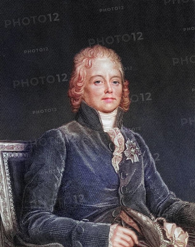 Charles Maurice de Talleyrund Perigord 1754-1838 French politician and diplomat, Historical, digitally restored reproduction from a 19th century original, Record date not stated