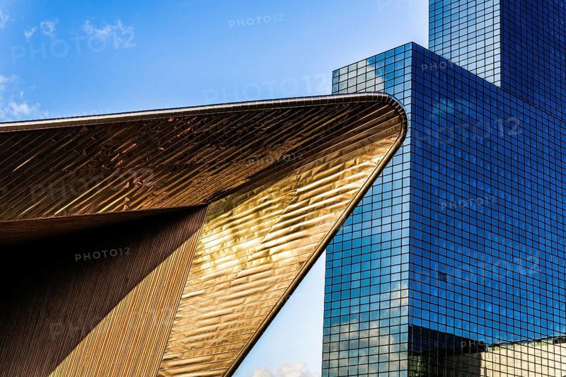 Delftse Poort skyscraper, right next to Central Station, Rotterdam, Netherlands