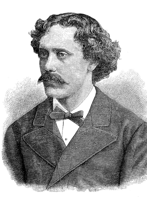 Pablo de Sarasate, Martín Meliton Pablo de Sarasate y Navascues, 10 March 1844 - 20 September 1908, was a Spanish violinist and composer, Historical, digital reproduction of an original from the 19th century