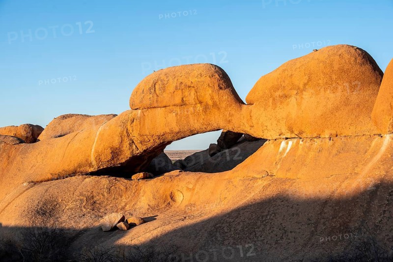 Morning, rock arch, Pontok Mountains, Große Spitzkoppe, Spitzkoppe, Große Spitzkuppe Nature Reserve, Namibia