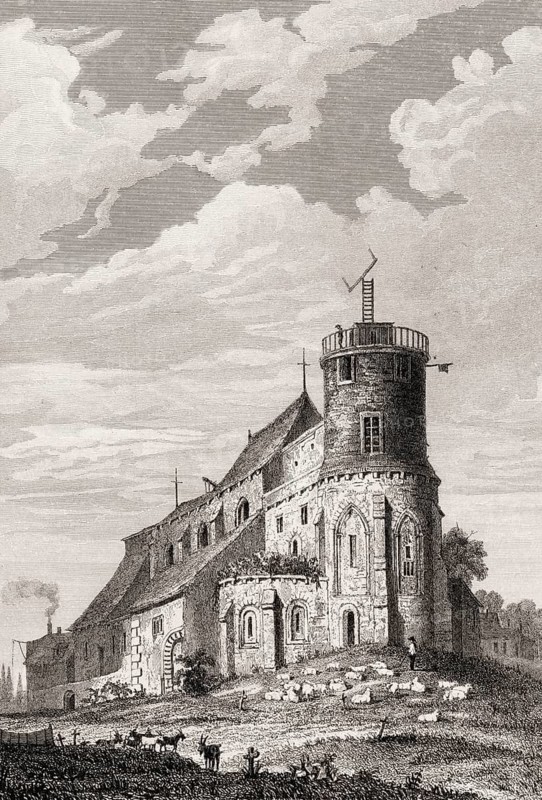 The Basilica of the Sacred Heart of Paris, Montmartre, Paris, antique steel engraved print, 1831