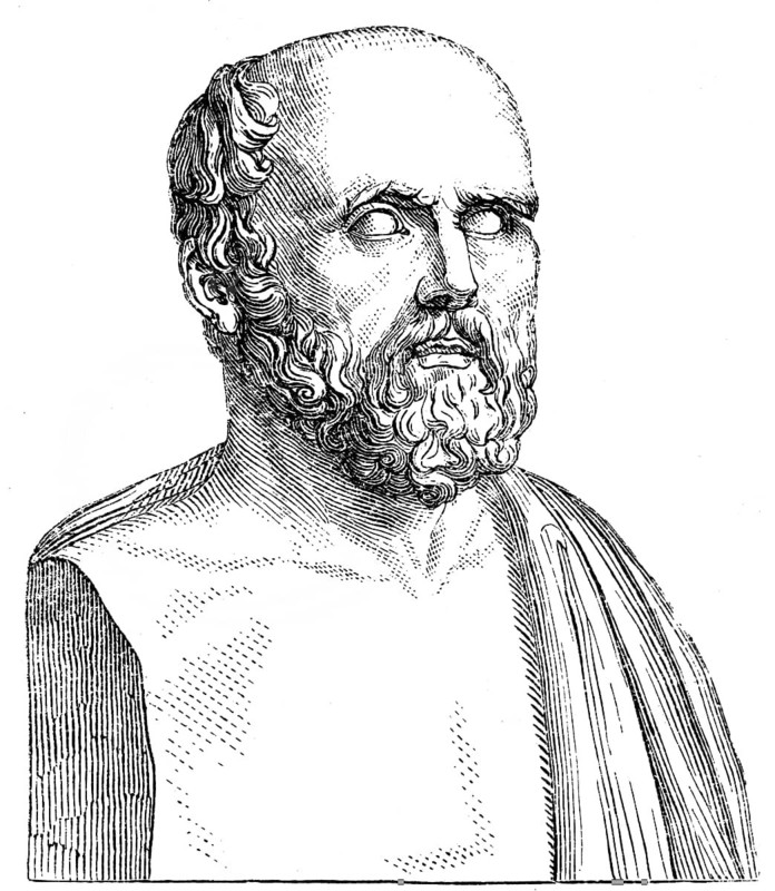Hippocrates of Kos or Hippocrates II, c. 460-c. 370 BC, a Greek physician in Classical Greece