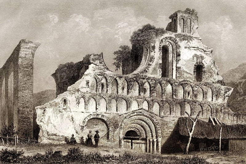 St Botolph's Priory, a Medieval Augustinian religious house in Colchester, Essex, England, 18th century