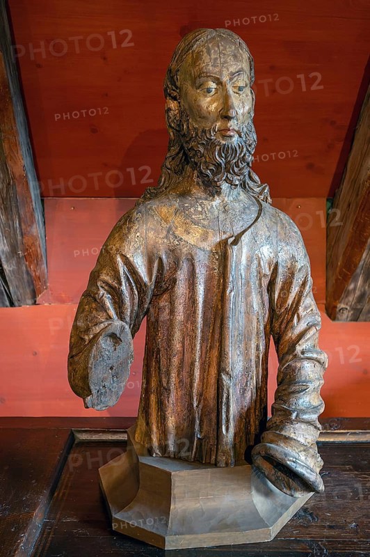Fragment of Christ from a palm donkey, around 1450, Stadtmuseum Radolfzeii, Seetorstr.11-17, Radolfzell, Baden-Württemberg, Germany