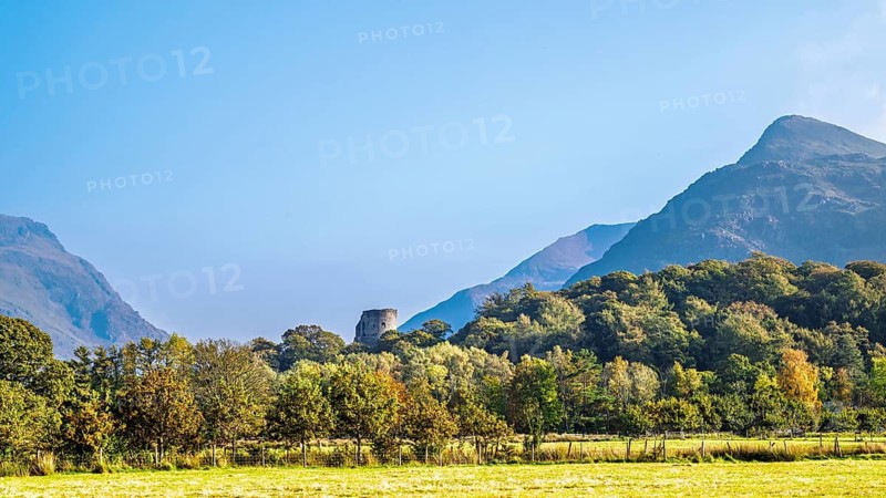Autumn colors over Llanberis, Llywelyn, North Wales, UK