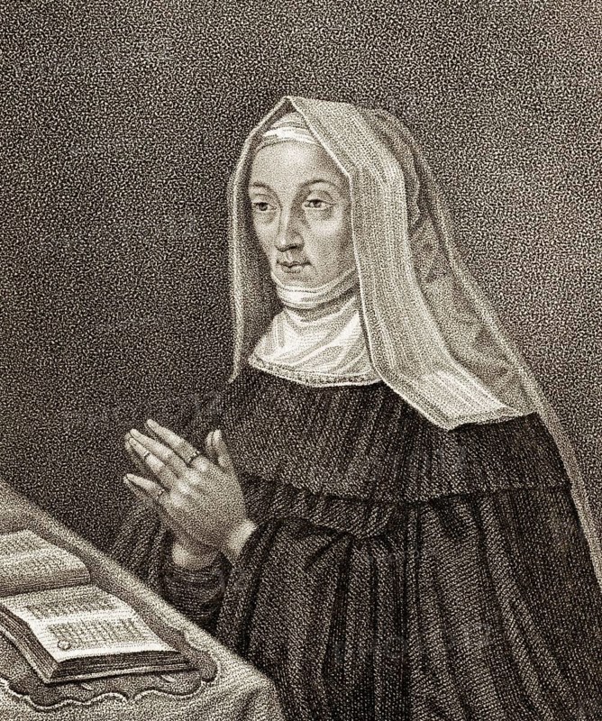 Margaret Beaufort, Countess of Richmond and Derby, 1443-1509, the mother of King Henry VII
