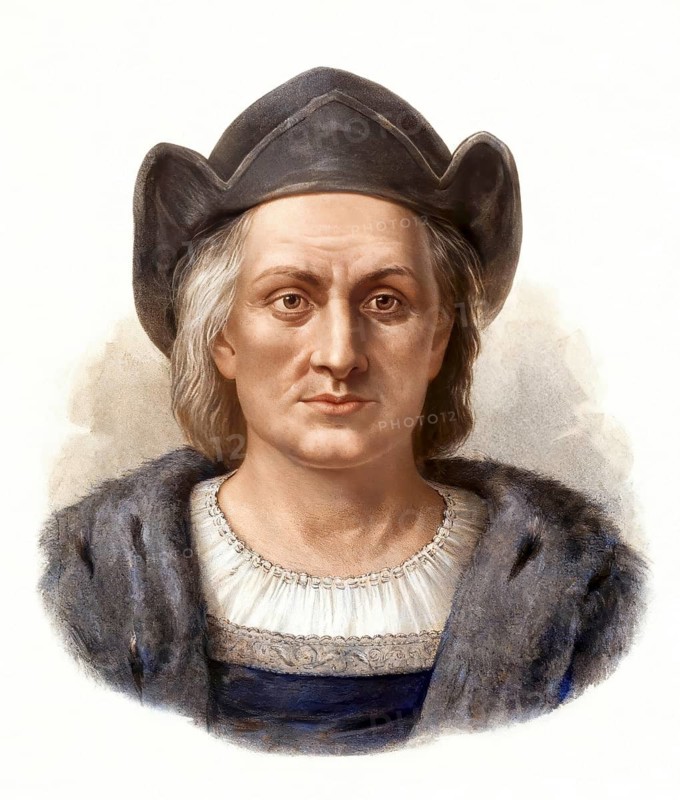 Christopher Columbus, 1451 - 1506, Italian navigator, digitally optimized