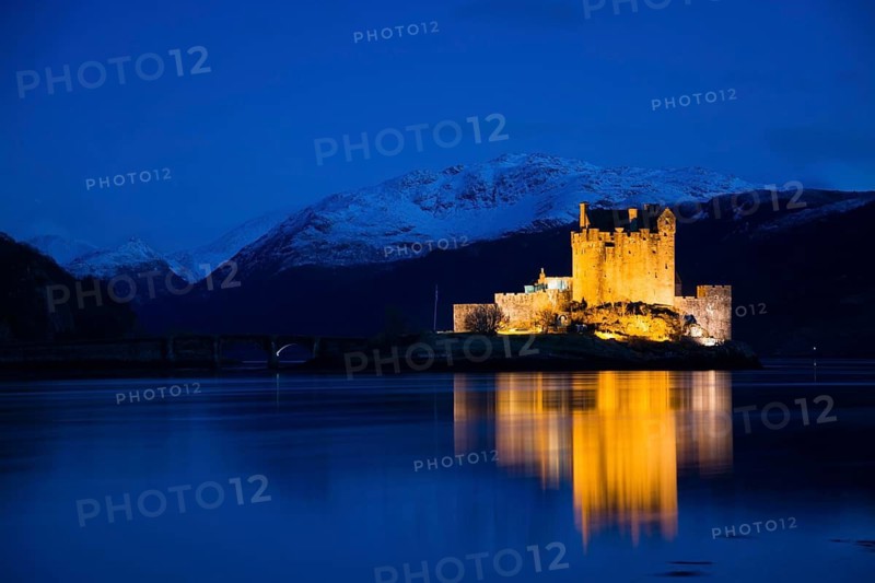 Eilean Donan Castle, a castle near Dornie in the Scottish Highlands, Scotland, Great Britain