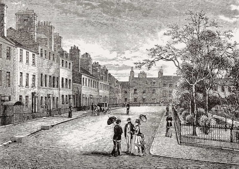 George Square, Edinburgh, Scotland, 19th century