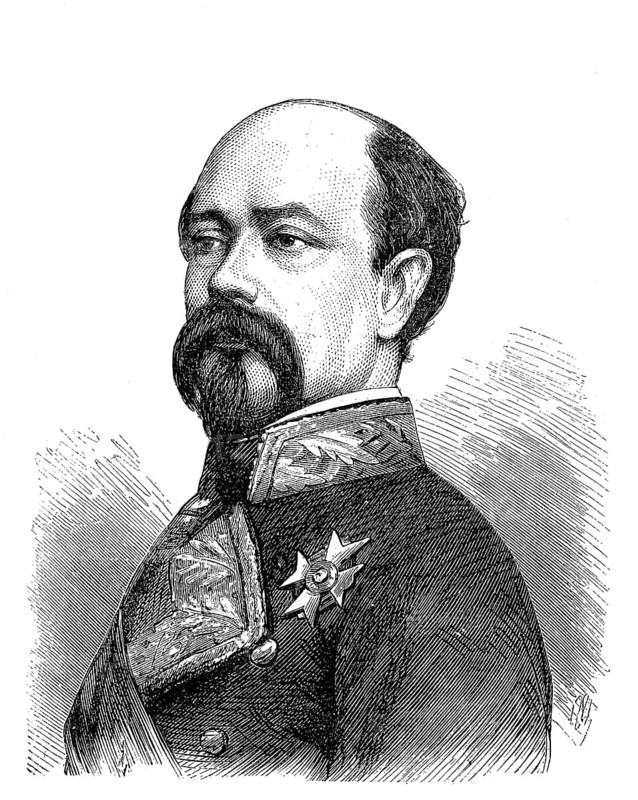 Manuel Pavía y Rodríguez de Alburquerque (2 August 1827 - 4 January 1895) was a Spanish general whose coup d'état ended the First Spanish Republic, Historic, digitally restored reproduction of a 19th century original, exact original date not known