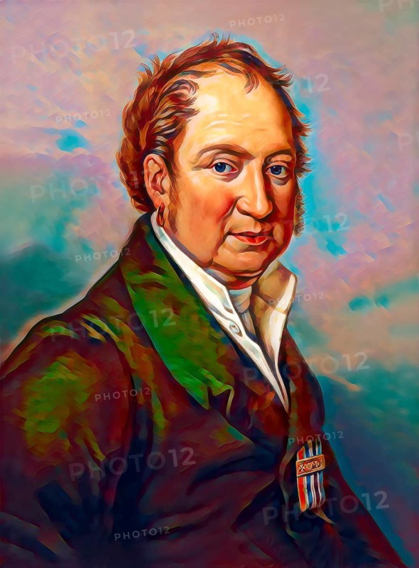 Maximilian I Joseph or Max Joseph, 1756 - 1825, King of Bavaria, Count Palatine of the Rhine, Duke of Juelich and Berg and Elector of the Holy Roman Empire, digitally edited according to a painting by Christian von Mannlich, 1817