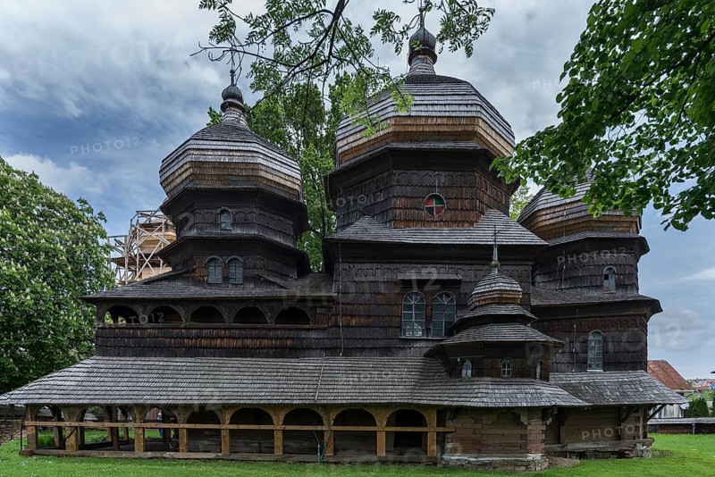 St. George Orthodox Church, around 1500, wooden church, Drochobych, Ukraine
