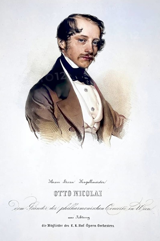 Carl Otto Ehrenfried Nicolai (born 9 June 1810 in Königsberg i. Pr., died 11 May 1849 in Berlin) was a German composer and conductor, Historic, digitally restored reproduction from a 19th century original, Record date not stated