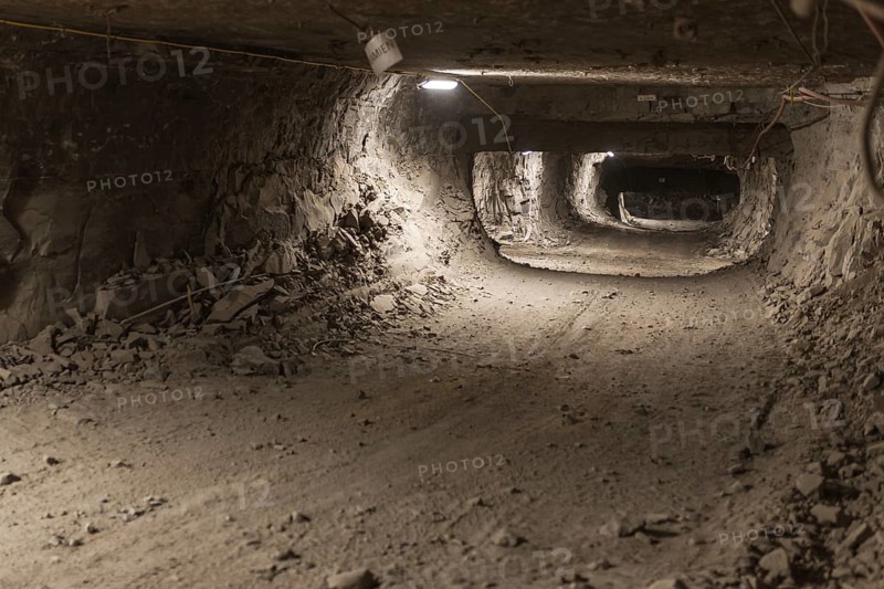 Exploitation hollow in copper mine in Lubin, Poland