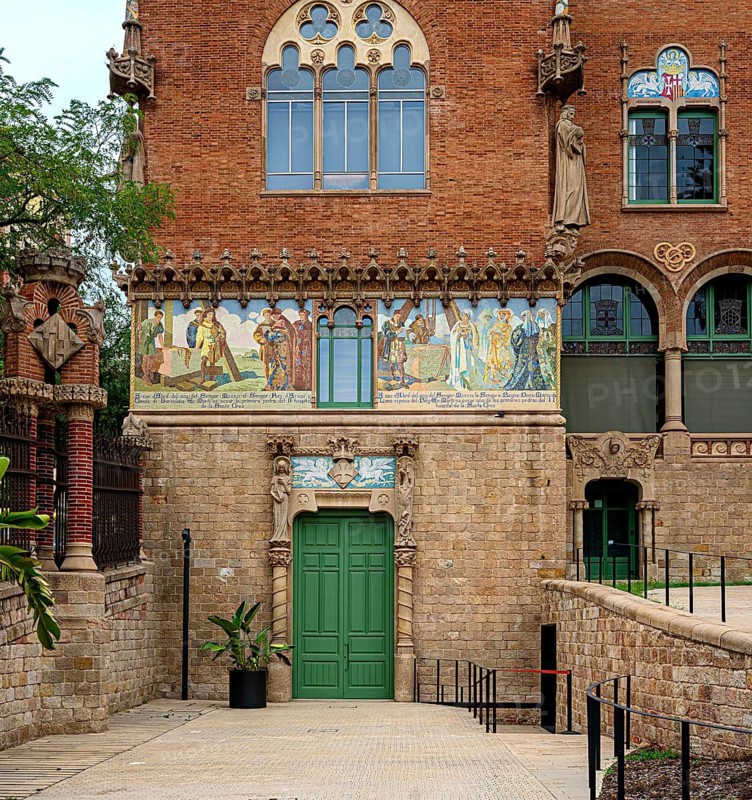 Historic hospital complex of the Hospital de la Santa Creu i Sant Pau, Barcelona, Catalonia, Spain