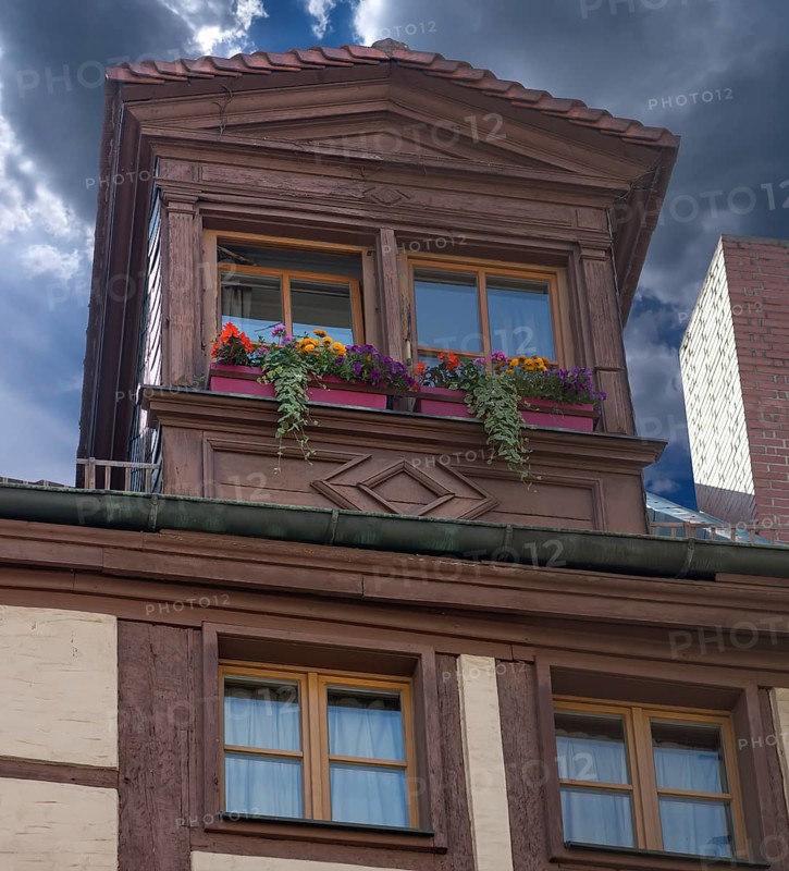 Historic Attic, Weißgerbergasse 35, Nuremberg, Middle Franconia, Bavaria, Germany