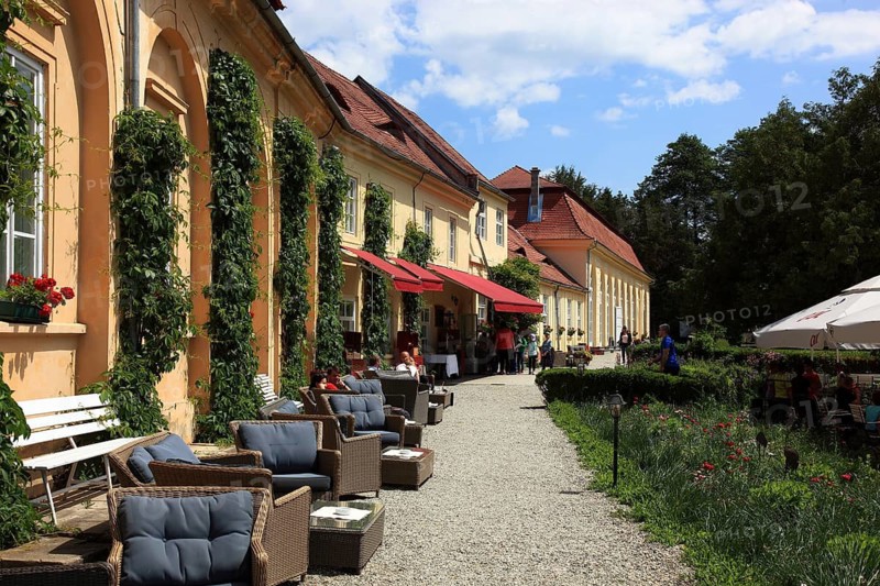 Brukenthal summer residence, late Baroque palace complex, in Avri, Freck, Transylvania, Romania