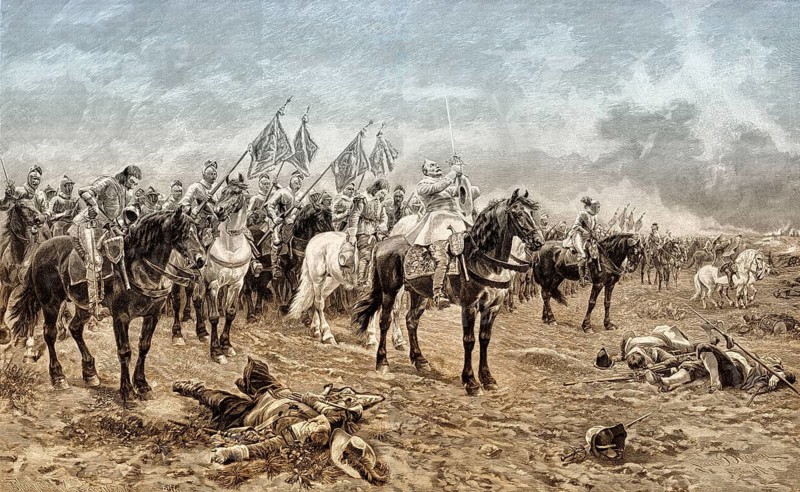 Gustav Adolf's prayer before the Battle of Lutzen on November 16, 1632