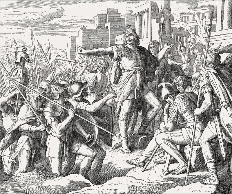 Judas Maccabee, Old Testament, by Julius Schnorr von Carolsfeld