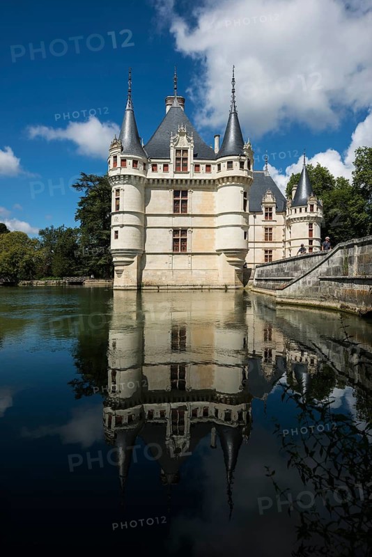 Chateau Azay-le-Rideau, Department Indre-et-Loire, Centre-Val de Loire region, France