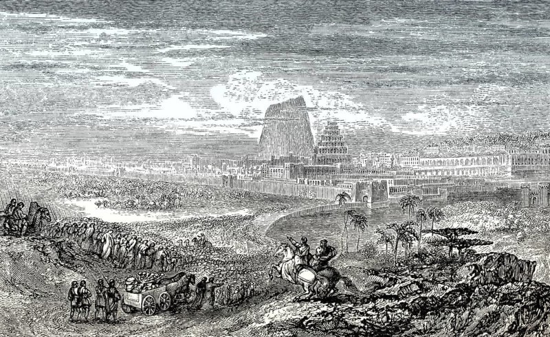 The Babylonian captivity or Babylonian exile, Old Testament, Hebrew Tanakh