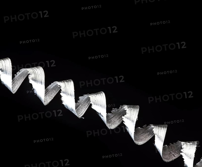 Aluminum chips, close up