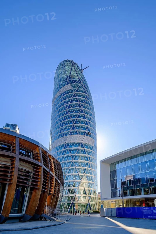 Il Nido Verticale, modern high-rise building, Gruppo Unipol, and IBM building, skyscraper, Porta Nuova district, Milan, Lombardy, Italy