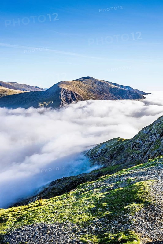 Snowdon Massif, Snowdon Range, Snowdonia, North Wales, UK