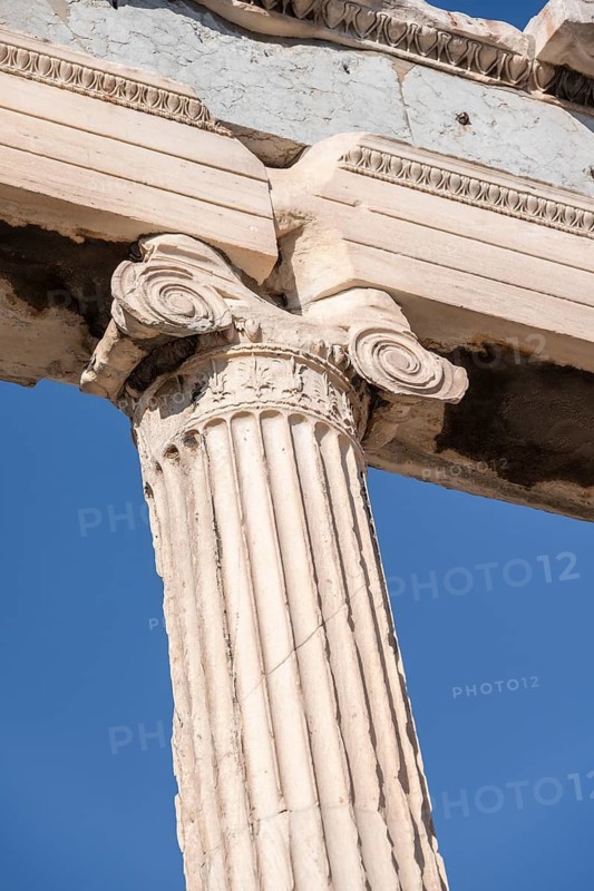 Column at the Erechtheion Temple, Acropolis, Athens, Greece