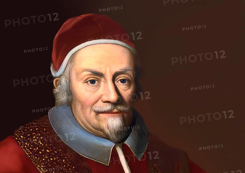 Pope Alexander VIII, Alessandro VIII, Alexandre VIII, Alejandro VIII, Pietro Vito Ottoboni, 1610 – 1691, ruler of the Papal States from 1689 until his death in 1691, digitally edited after a painting