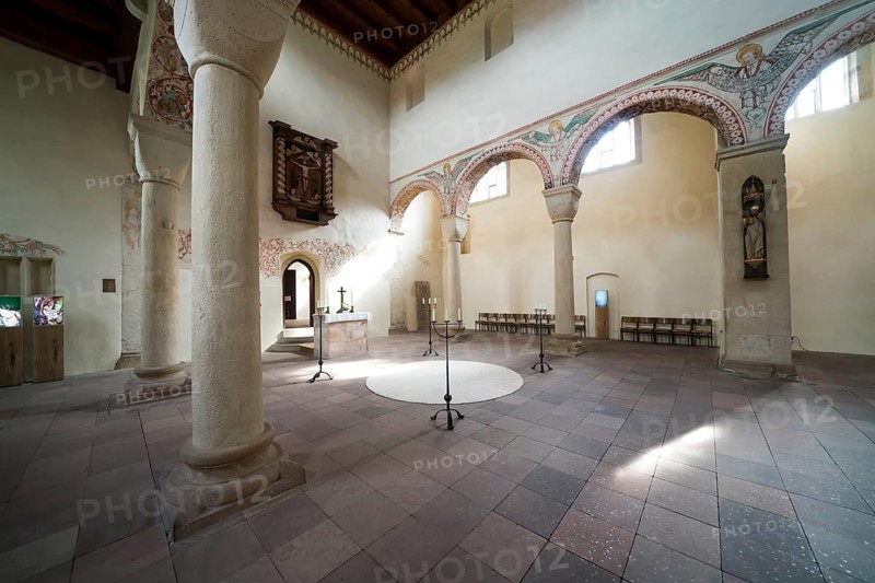 Romanesque basilica Bursfelde Abbey, Hemeln, Hannoversch Münden, Lower Saxony, Germany