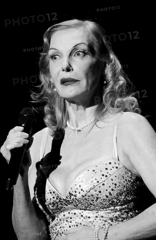 Ute Lemper Rendezvous with Marlene at the Deutsches Theater on 28.02.2025 Note: the photo was subsequently converted to b/w