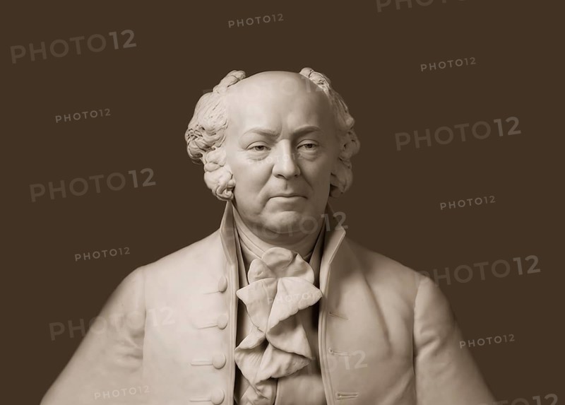 Bust of John Adams, 1735 - 1826, second President of the United States, digitally edited