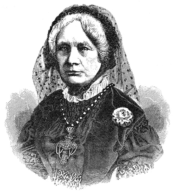 Elise Friedrike Felicitas Freiin von Hohenhausen, a German author, Elise Friedrike Felicitas Freiin von Hohenhausen, verehelichte Rüdiger, 1812-1899, eine deutsche Schriftstellerin und Salonnière