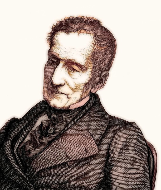 Portrait of Prince Klemens Wenzel von Metternich, 1773-1859, statesman in Imperial Austria, digital edited
