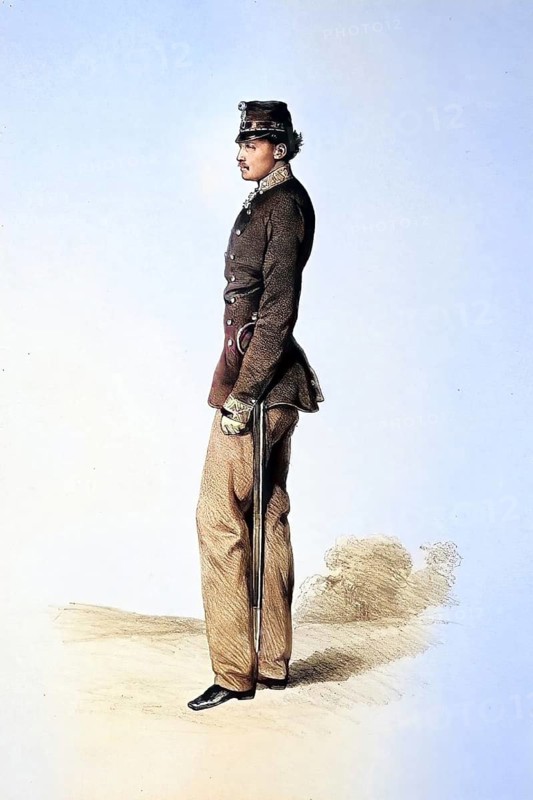 Josef von Reumont, Major of the Austro-Hungarian Monarchy, Historical, digitally restored reproduction from a 19th century original, Record date not stated