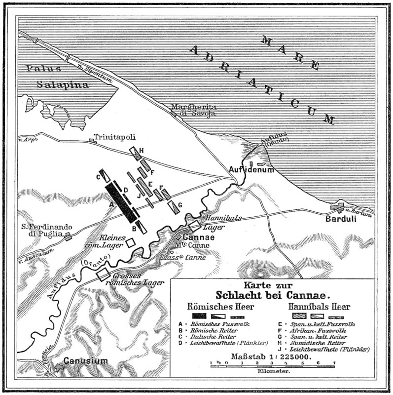 Battle of Cannae, Second Punic War on 2 August 216 BC